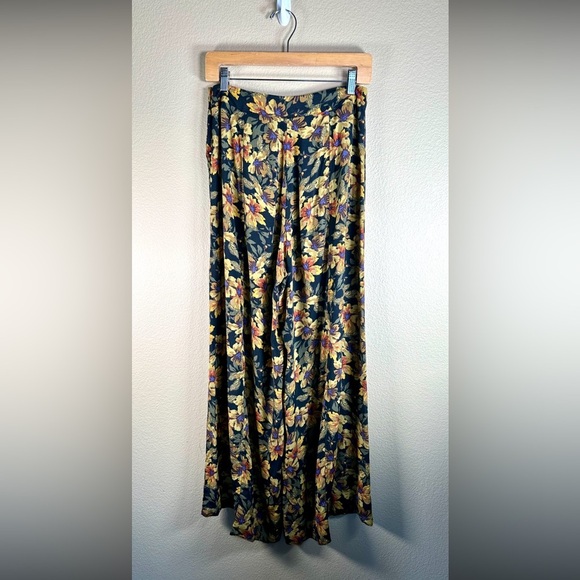 Free People Love Letter Palazzo Wide Leg Floral Print Pant - Picture 5 of 13